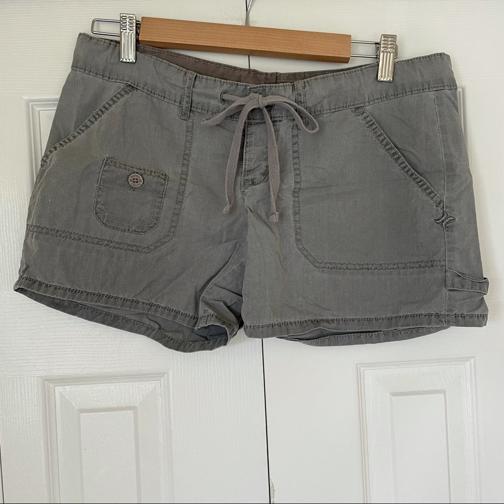 Hurley Light Gray Cotton Drawstring Shorts